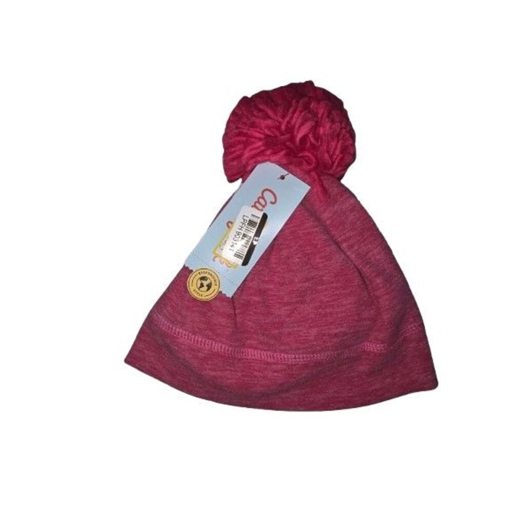 10 for $25!!!NEW!!! Cat & Jack Girls Fleece Beanie Hat 12-24 Months Pink Pom Pom